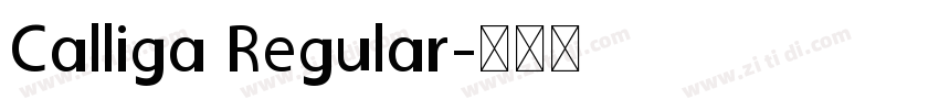 Calliga Regular字体转换